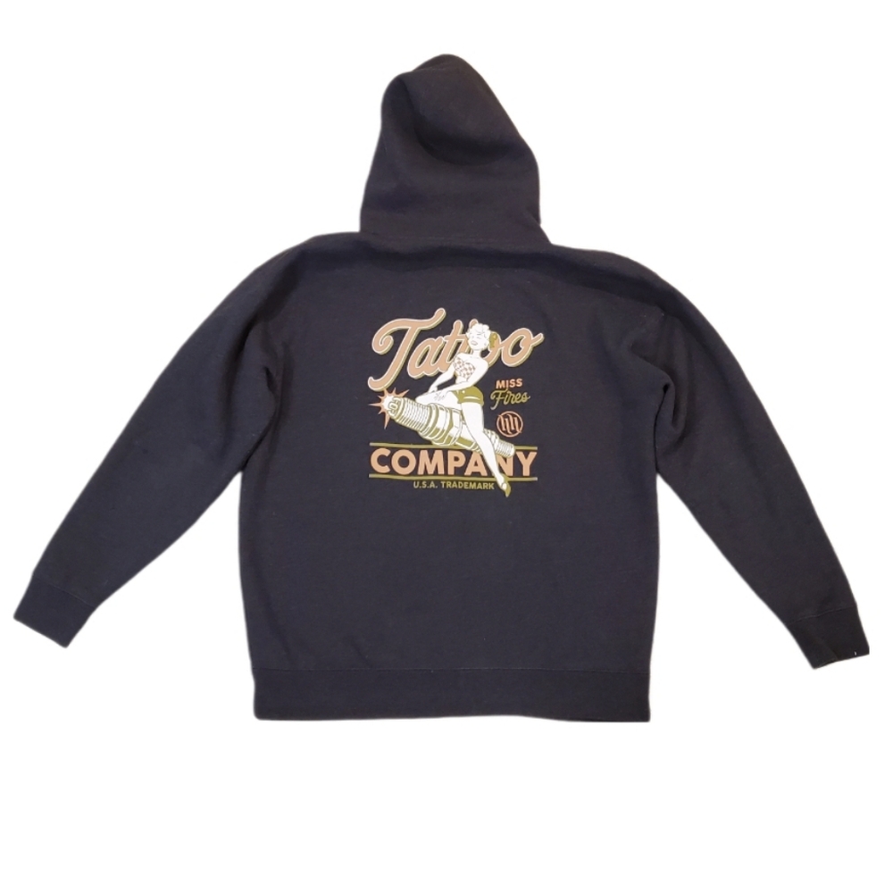 Hart & Huntington Dark Grey Zip Hoodie - Men's